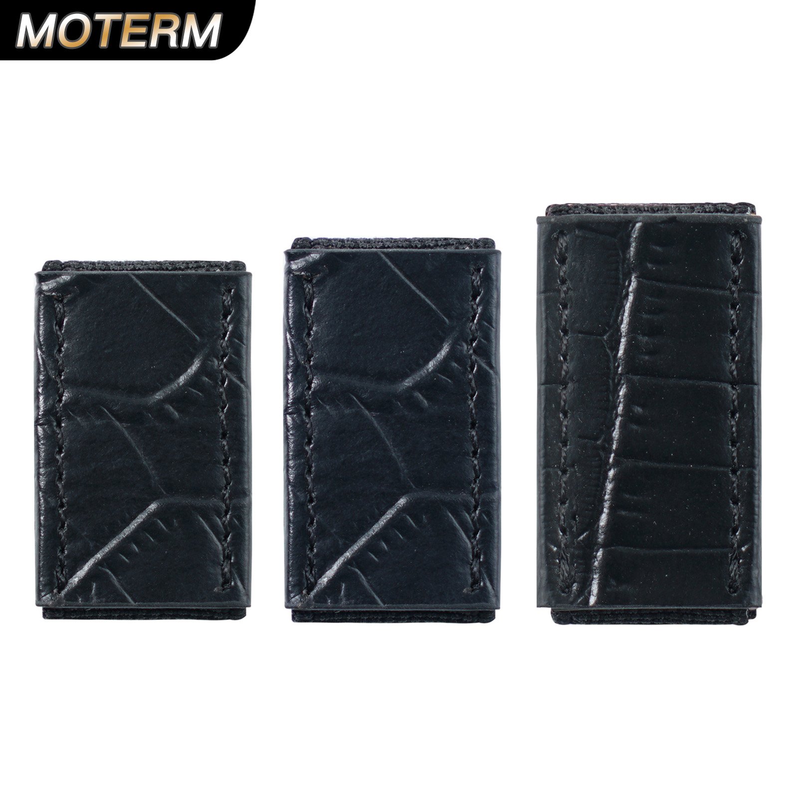 Vintage Leather Journal Notebook - Moterm レザーペンループ 弾性ペンシルループ プランナーノートブックジャーナルのストラップにワニグレインペンクリップホルダー学用品