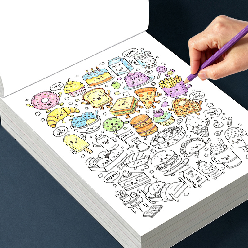 16ページの「小さな落書き」大人向け塗り絵ブック。スケッチと - Adult Coloring Book Stress Relief のレビューと価格