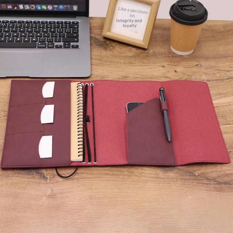 新しいリフィル可能なノートオーガナイザー。コンパクトなクレイ - Vintage Leather Journal Notebook のレビューと価格