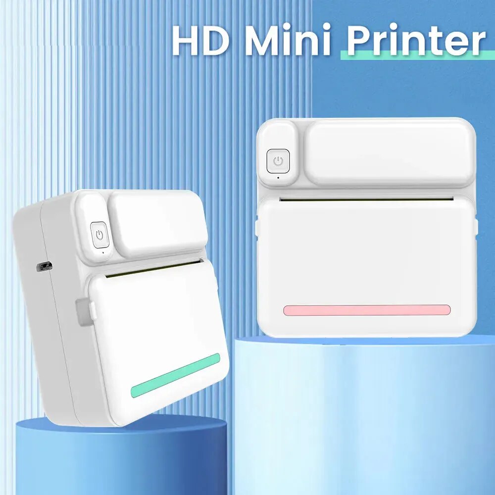 C19 ミニプリントポータブルサーマルプリンタフォトポケット - Mini Pocket Thermal Printer Paper Roll のレビューと価格