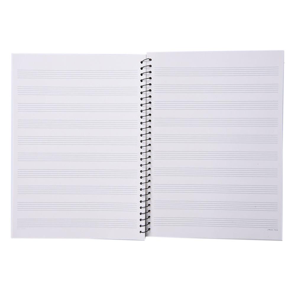 50ページ音楽シートスパイラルノートブックスターヴスタッフ原 - Blank Sheet Music Notebook のレビューと価格