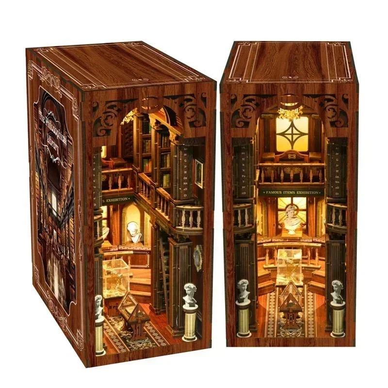 哲学的なデザインの「カサ・ニュー」DIY木製ブックヌック・シ - Diy Wooden Book Nook Kit Shelf Insert のレビューと価格